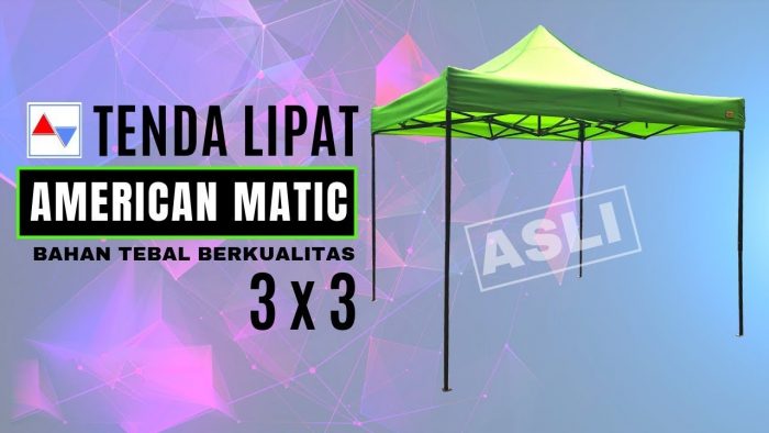 Tenda lipat 3x3 Palembang
