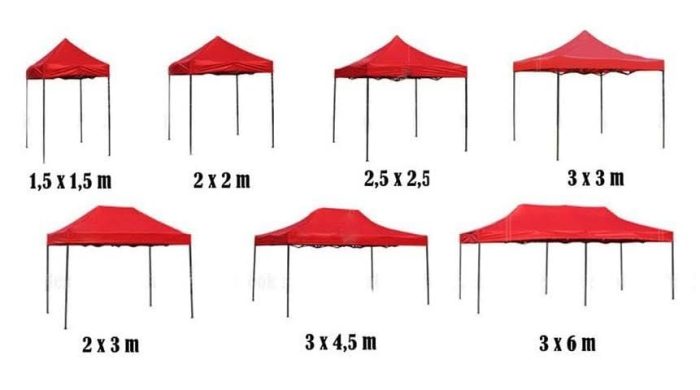 Aneka Ukuran Tenda Lipat